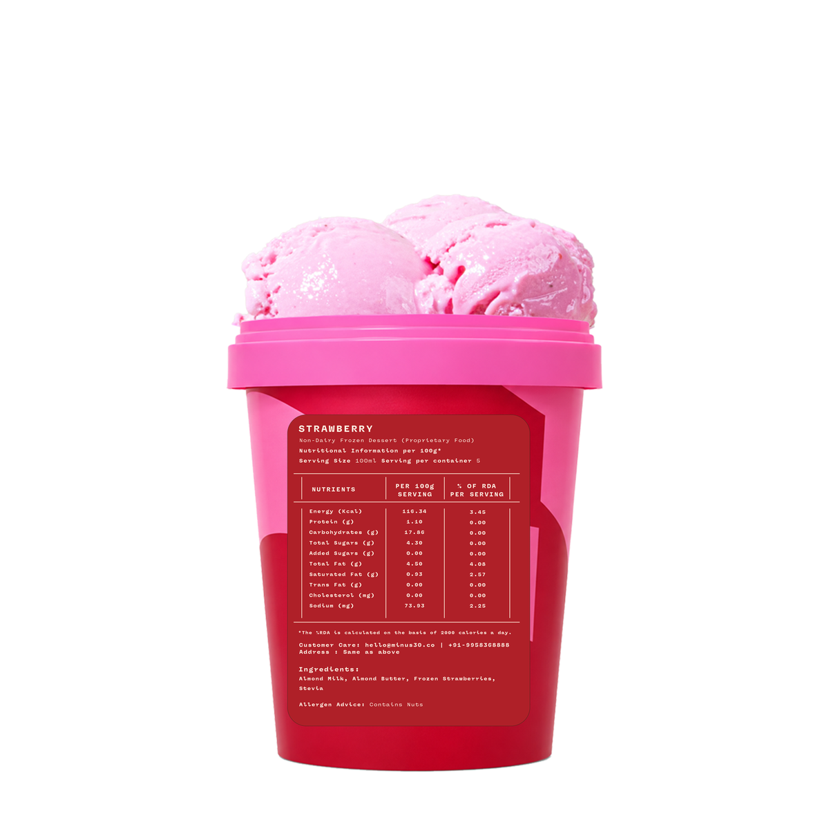 Strawberry (Vegan & Sugar Free)