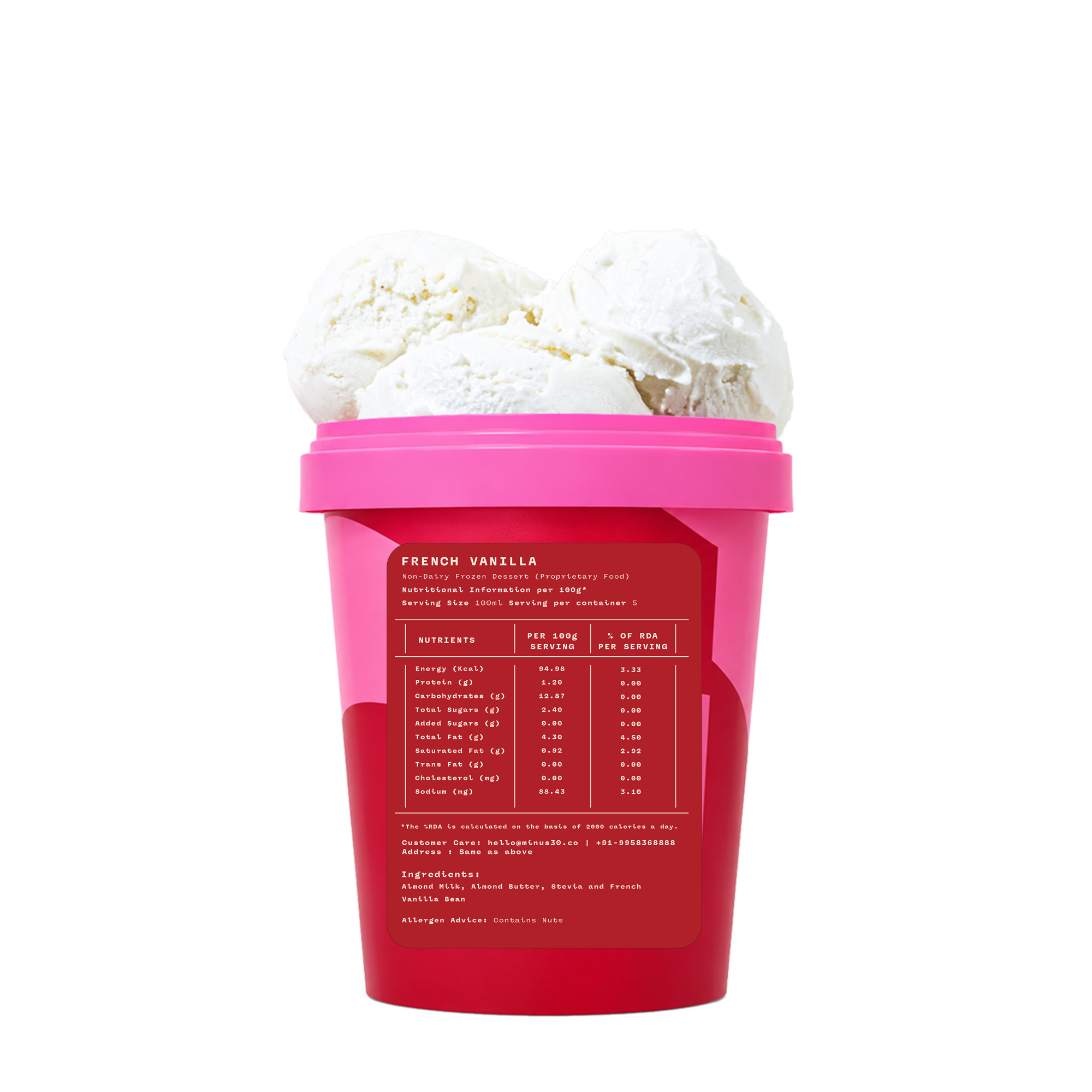 French Vanilla (Vegan & Sugar Free)
