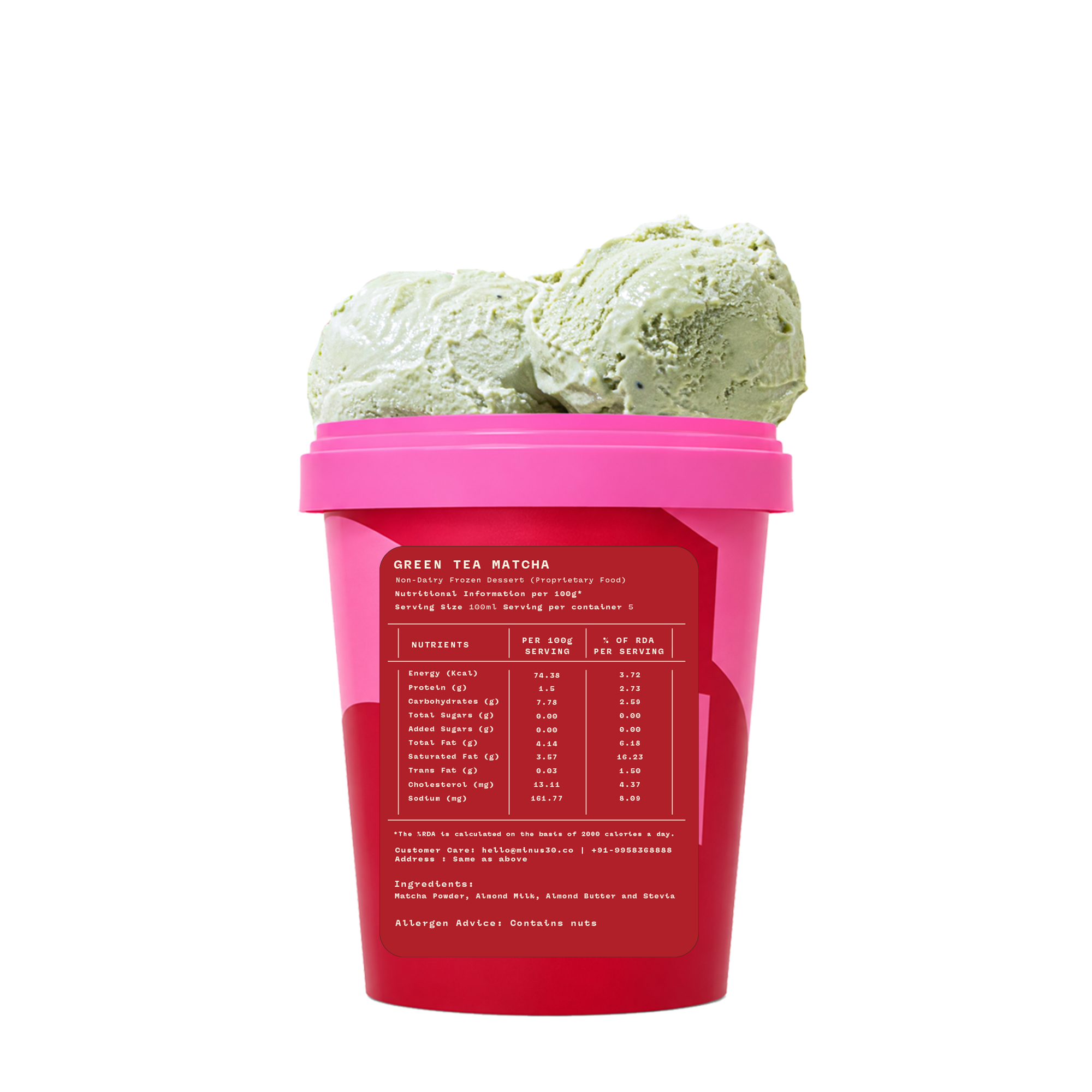 Green Tea Matcha (Vegan & Sugar Free)